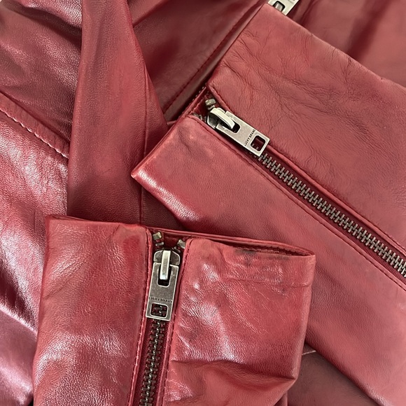 Lucky Brand leather moto jacket - Picture 6 of 7